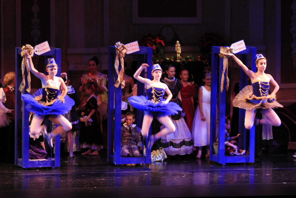 Soldier Dolls jumping in 2015 RMDT Nutcracker performance